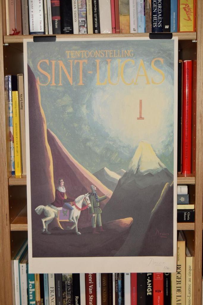 Benoît van Innis - Tentoonstelling Sint-Lucas gesigneerd, Antiek en Kunst, Kunst | Litho's en Zeefdrukken, Ophalen of Verzenden