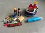 Set playmobil met hovercraft en werkende onderwatermotor, Kinderen en Baby's, Speelgoed | Playmobil, Ophalen of Verzenden, Gebruikt