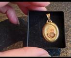 Padre Pio 18-karaats gouden medaillon, Handtassen en Accessoires, Ophalen, Gebruikt, Goud, Goud