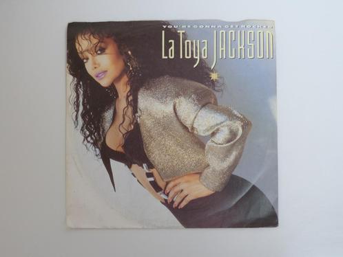 La Toya Jackson ‎– You're Gonna Get Rocked 7" 1988, CD & DVD, Vinyles Singles, Utilisé, Single, Dance, 7 pouces, Enlèvement ou Envoi