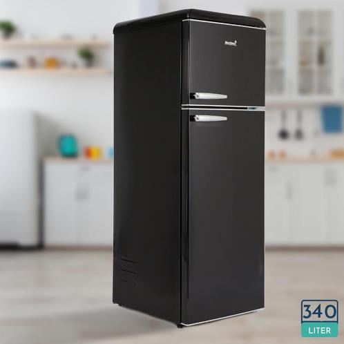 MaxxHome Retro Koelkast - Koel- en Vriescombinatie - 340 Lit, Huis en Inrichting, Keuken | Keukenelementen, Nieuw, 150 tot 200 cm