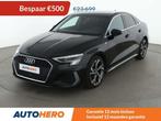 Audi A3 35 TFSI S line (bj 2021, automaat), Auto's, 4 deurs, Stof, Zwart, https://public.car-pass.be/vhr/d10d4b05-814b-4d67-ba84-910cc43367c4
