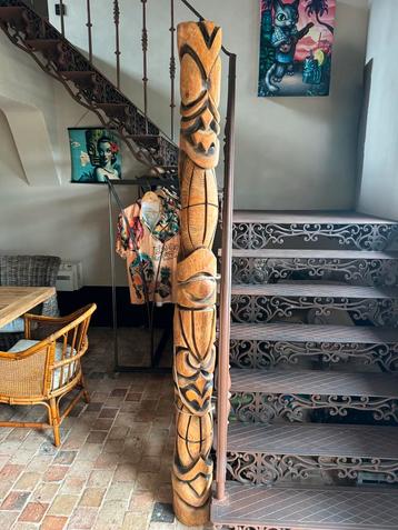 Tiki Totem Paal 2M Florida Import beschikbaar voor biedingen