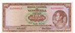 Venezuela, 100 Bolivares, 1967, p48e, Postzegels en Munten, Bankbiljetten | Amerika, Los biljet, Zuid-Amerika, Verzenden