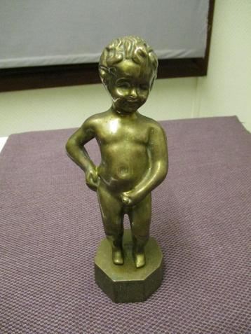 VINTAGE BRONZEN BEELDJE BEROEMDE VENTJE KETJE MANNEKE PIS beschikbaar voor biedingen