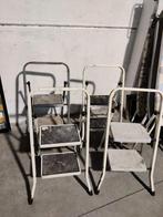 Colombo New Scal Huishoudtrap 2 treden WIT/GRIJS, Ophalen, Gebruikt, Ladder, Opvouwbaar of Inschuifbaar