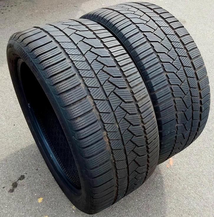 2 très bons pneus hiver Continental 255/40-18, Auto-onderdelen, Banden en Velgen, Band(en), Winterbanden, 18 inch, 255 mm, Gebruikt