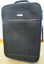 valise noire bagage à main bagage cabine, Poignée extensible, 35 à 45 cm, Plastique souple, 50 à 60 cm