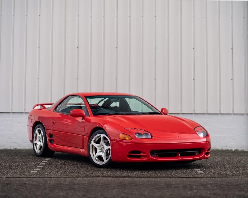 Mitsubishi GTO MR, Auto's, Mitsubishi, Bedrijf, 3000GT, ABS, Benzine, Coupé, 3 deurs, Handgeschakeld, Rood, Grijs, Stof
