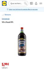 Vin d'hiver 8,50° Bouteille d'1 litre, Enlèvement, Neuf, Vin rouge, Pleine