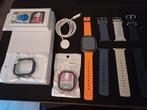 Apple watch ultra 3 49mm met doos, hoesjes, bandjes en lader, Handtassen en Accessoires, Smartwatches, Hoogte, IOS, Ophalen of Verzenden