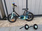 Btwin kinderfiets 14 inch met zijwieltjes, Fietsen en Brommers, Ophalen, Zijwieltjes, Gebruikt, B-Twin