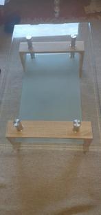 Salontafel met glazen blad, Huis en Inrichting, Ophalen, Zo goed als nieuw