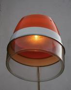 oranje vintage haardroger-lamp, Huis en Inrichting, Lampen | Vloerlampen, Ophalen of Verzenden, Gebruikt, Kunststof, 100 tot 150 cm