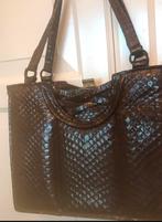 Tas van schildpad uit de jaren 00-20, zeer stijlvol, Handtassen en Accessoires, Tassen | Damestassen, Gebruikt, Bruin, Handtas