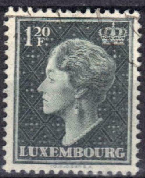 Luxemburg 1948-1953 - Yvert 418A - Charlotte (ST), Postzegels en Munten, Postzegels | Europa | Overig, Gestempeld, Luxemburg, Verzenden