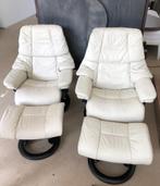 stressless relax stressless wit, Huis en Inrichting, Fauteuils, Ophalen, Zo goed als nieuw