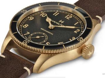 Splinternieuwe Hamilton khaki aviation pilot bronze handwind