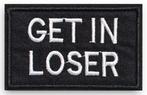 Patch biker - Get In Loser - 78 x 50 mm, Ophalen of Verzenden, Nieuw