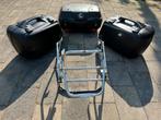 Setje motor koffers + koffers drager, Motoren, Accessoires | Koffers en Tassen, Ophalen, Zo goed als nieuw