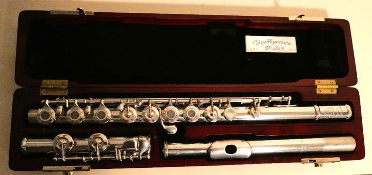 dwarsfluit Miyazawa massief zilver handgebouwd, Muziek en Instrumenten, Blaasinstrumenten | Dwarsfluiten en Piccolo's, Gebruikt