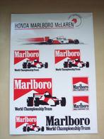 Stickers Honda Marlboro McLaren F1 (2 stuks), Verzamelen, Stickers, Auto of Motor, Ophalen of Verzenden, Zo goed als nieuw