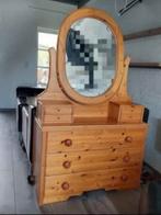 Commode 3tiroirs+miroir oval H185L113P45 (Miroir H110L92), 3 ou 4 tiroirs, 25 à 50 cm, 100 à 150 cm, Utilisé