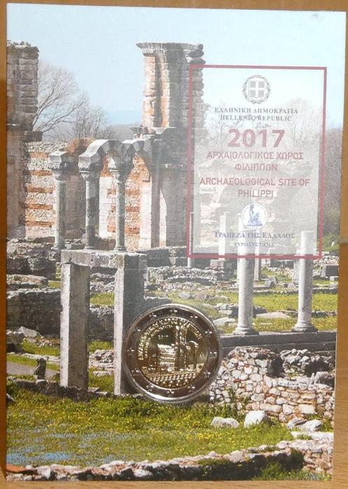 2 euro's Griekenland 2017 coin card, Postzegels en Munten, Munten | Europa | Euromunten, Setje, 2 euro, Griekenland, Verzenden