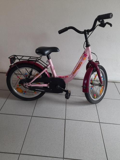 Meisjesfiets met  16 inch wielen., Fietsen en Brommers, Fietsen | Meisjes, Gebruikt, 16 inch, Handrem, Ophalen