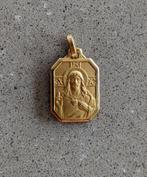 Médaillon, pendentif Jésus Sacré-Cœur - plaque or, plaqué or, Enlèvement ou Envoi