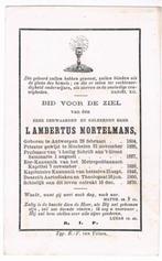 Kanunnik.Mortelmans Lambert.° Antwerpen 1804 † Mechelen 1870, Enlèvement ou Envoi, Image pieuse