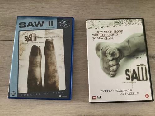 Saw verschillende DVD'S, Cd's en Dvd's, Dvd's | Thrillers en Misdaad, Zo goed als nieuw, Overige genres, Ophalen of Verzenden