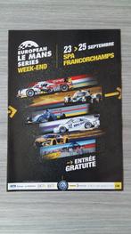 European Le Mans Series 2016 Spa-Francorchamps - Programme, Livres, Comme neuf, Général, Enlèvement ou Envoi