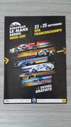 European Le Mans Series 2016 Spa-Francorchamps - Programme, Ophalen of Verzenden, Zo goed als nieuw, Algemeen