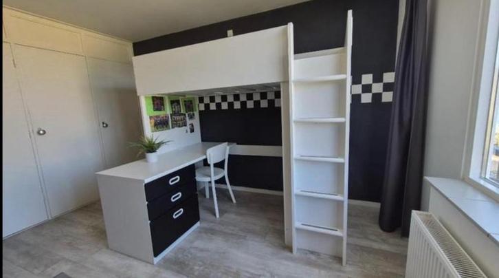 IKEA STUVA/SMASTAD Hoogslaper | Zwart | GRATIS LEVERING, Kinderen en Baby's, Kinderkamer | Stapelbedden en Hoogslapers, Zo goed als nieuw