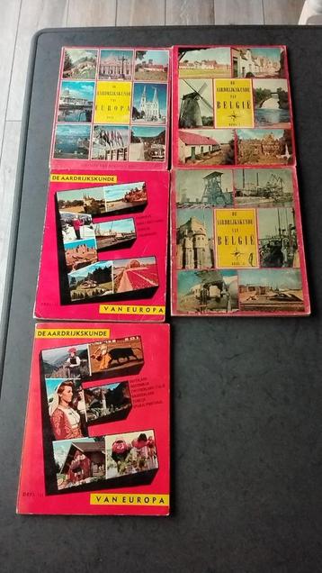 De aardrjkskunde van Belgie en Europa. Kuifje punten 1956 beschikbaar voor biedingen