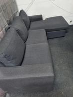 Salon d’angle / canapé d’angle – Gris foncé – Bon état, Huis en Inrichting, Zetels | Zetels, Ophalen, Gebruikt, Minder dan 75 cm
