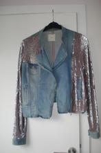 *VAL* Pinko Vintage jeansjasje, dames. mt S, Kleding | Dames, Spijkerbroeken en Jeans, Pinko, Ophalen of Verzenden, Gedragen, Blauw