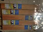 Rubberwood Hevea parket 5x 0,93m2, 50 tot 150 cm, Nieuw, 10 tot 30 cm, Hout
