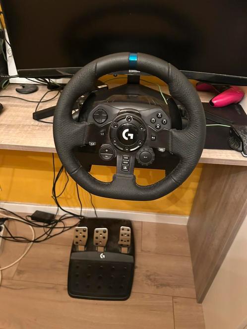 logitech g923 stuur en pedalen, Games en Spelcomputers, Spelcomputers | Sony Consoles | Accessoires, Zo goed als nieuw, Stuur of Pedalen