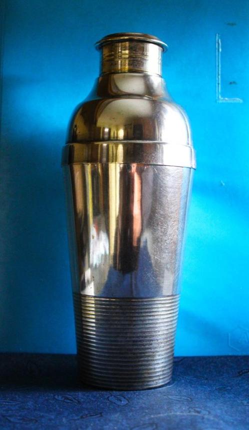 Art Deco Verzilverde Cocktail Shaker~Gallia~Voor Christofle, Antiek en Kunst, Antiek | Bestek, Ophalen of Verzenden