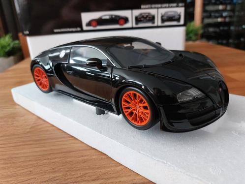 Minichamps 1/18 Bugatti veyron Super sport Black Metallic, Hobby en Vrije tijd, Modelauto's | 1:18, Zo goed als nieuw, Auto, MiniChamps