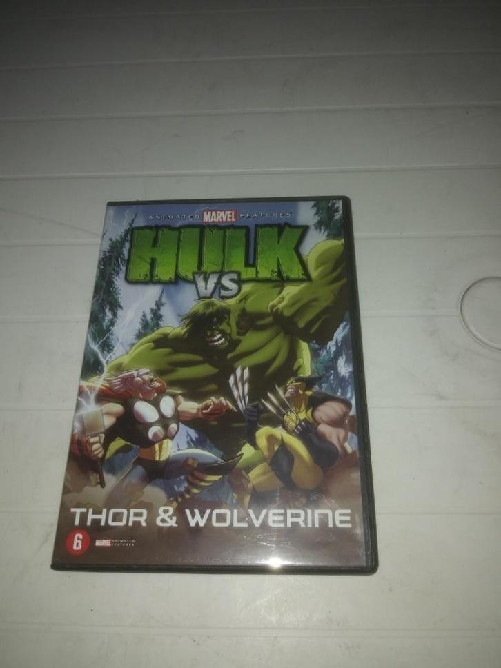 The Hulk versus Thor and Wolverine DVD, Cd's en Dvd's, Dvd's | Tekenfilms en Animatie, Zo goed als nieuw, Amerikaans, Tekenfilm