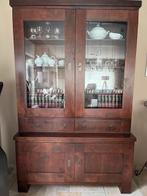 Vitrine kast koloniaal stijl, Huis en Inrichting, Ophalen, Overige materialen, 100 tot 150 cm, 200 cm of meer