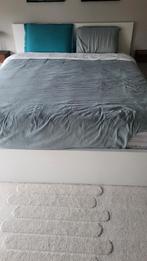 Lit 2 personnes avec rangement, Enlèvement, Utilisé, Blanc, Deux personnes