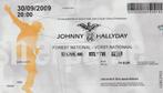 TICKET D’ENTREE JOHNNY HALLIDAY, Envoi, Neuf, Affiche, Œuvre d'art ou Peinture