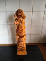 Decoratie houten horen zien en zwijgen, 1.5kg. 50cm hoog, Antiek en Kunst, Ophalen of Verzenden