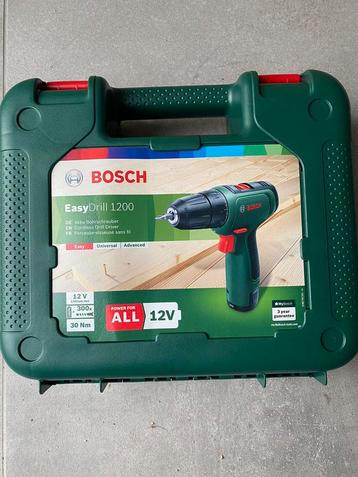 Bosch EasyDrill 1200 accu schroefboormachine + lader. Nieuw!, Neuf, Perceuse, Mécanisme de percussion