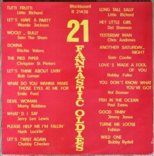 21 FANTASTIC OLDIES – compilation – LP – Vinyle, Cd's en Dvd's, Vinyl | Verzamelalbums, Gebruikt, Rock en Metal, 12 inch, Ophalen of Verzenden