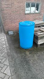 Hpde blauw vat / ton vaten regenton circa 200ltr, Tuin en Terras, 150 liter of meer, Ophalen, Gebruikt, Kunststof